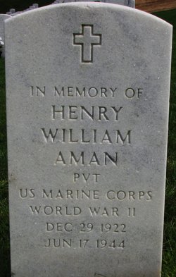 PVT Henry William Aman 