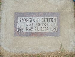 Georgia Pearl <I>Smith</I> Cotton 