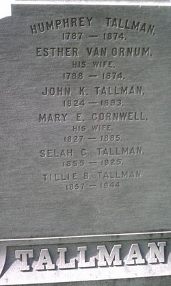 Mary E. <I>Cornwell</I> Tallman 