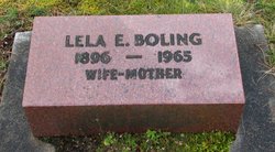 Lela E <I>Dills</I> Boling 