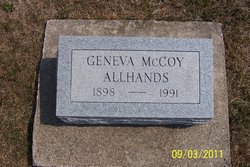 Geneva P. <I>West</I> McCoy Allhands 