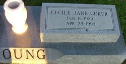 Cecile Jane <I>Coker</I> Young 