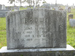 Ida Belle <I>Jones</I> Brown 
