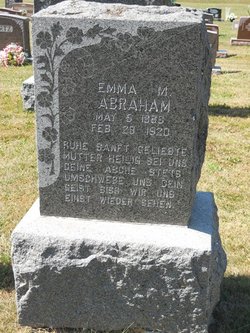 Emma M <I>Boelter</I> Abraham 