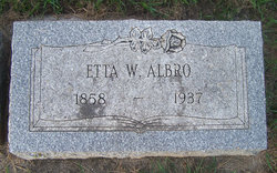 Etta <I>Warner</I> Albro 
