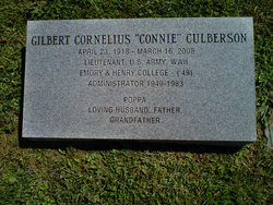 Gilbert Cornelius “Connie” Culberson 