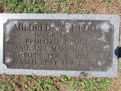 Mildred W “Millie” <I>P'Pool</I> P'Pool 