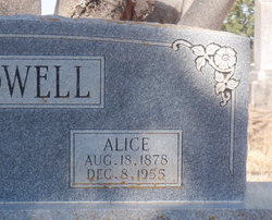 Alice Safronia <I>Williams</I> Hollowell 