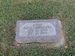 Alice J <I>Irwin</I> Berkshire 