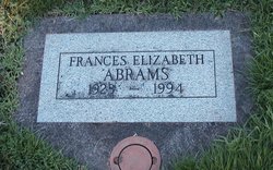 Frances Elizabeth <I>Hughes</I> Abrams 