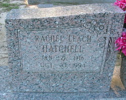 Rachel <I>Leach</I> Hatchell 