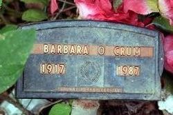 Barbara O <I>Johnson</I> Crum 