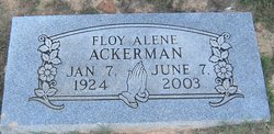 Floy Alene <I>Sowell</I> Ackerman 