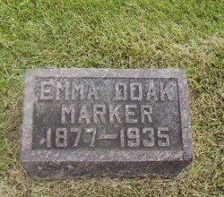 Emma Rowena <I>Doak</I> Marker 
