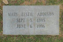 Mary Lestie Addison 