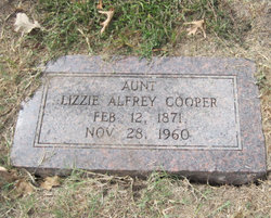 Elizabeth “Lizzie” <I>Alfrey</I> Cooper 