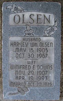 Winifred Emma <I>Downs</I> Olsen 