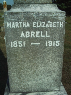 Martha Elizabeth <I>Milliken</I> Abrell 
