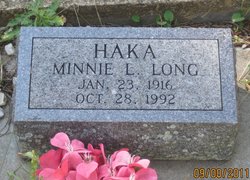 Minnie Louise <I>Haka</I> Long 