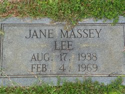 Eva Jane <I>Massey</I> Lee 