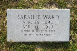 Sarah Elizabeth <I>Groves</I> Ward 