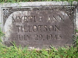 Myrtle Ann Tillotson 