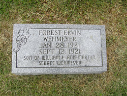 Forest Ervin Wehmeyer 