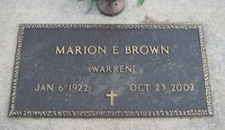 Marion Elizabeth <I>Warren</I> Brown 