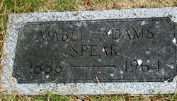 Mabel F <I>Adams</I> Spear 