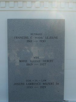Marie “Eugenie” <I>Hebert</I> LeJeune 