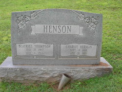 Margaret Beatrice <I>Thompson</I> Henson 