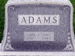 Lena Ellen <I>Hill</I> Adams 