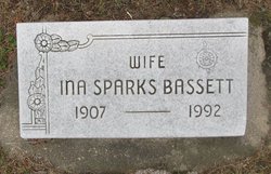 Ina <I>Sparks</I> Bassett 