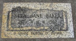 Etta Jane <I>Belveal</I> Baker 