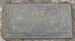 Bertha B Dahl 