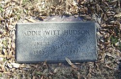Addie Inez <I>Witt</I> Hudson 