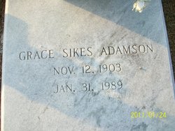 Grace <I>Sikes</I> Adamson 