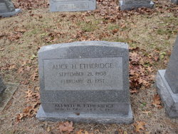 Alice H Etheridge 