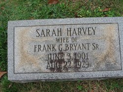Sarah <I>Harvey</I> Bryant 