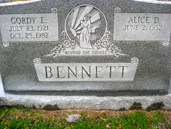 Alice <I>Dean</I> Bennett 