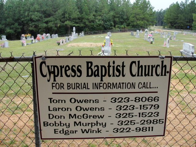 Cypress Baptist Church Cemetery