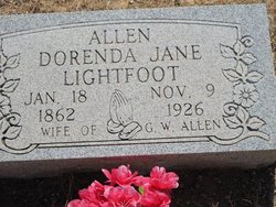 Dorenda Jane <I>Lightfoot</I> Allen 