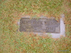 Alice Charlotte <I>McIntyre Rook</I> Wilson 