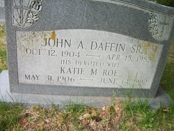Katie M. <I>Roe</I> Daffin 
