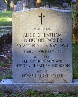 Alice Cheatham <I>Hodgson</I> Parker 