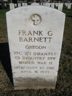 PFC Frank G Barnett 
