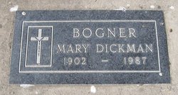 Mary Elizabeth <I>Dickman</I> Bogner 