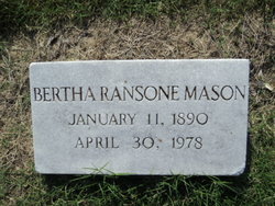 Bertha <I>Ransone</I> Mason 