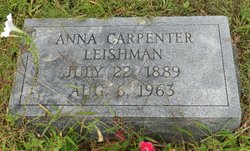 Anna <I>Carpenter</I> Rich Leishman 