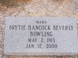 Brytie <I>Hancock</I> Bowling 